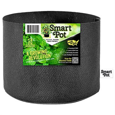 SmartPot Fabric Aeration Container - Black - 5gal