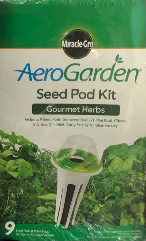Miracle Gro AeroGarden Seed Pod Kit Gourmet Herbs 9pods
