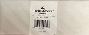 HydroFarm All System Vertical Cordset w/15’ Cord