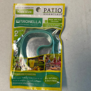 Patio Essentials Kids Size Citronella Wristbands