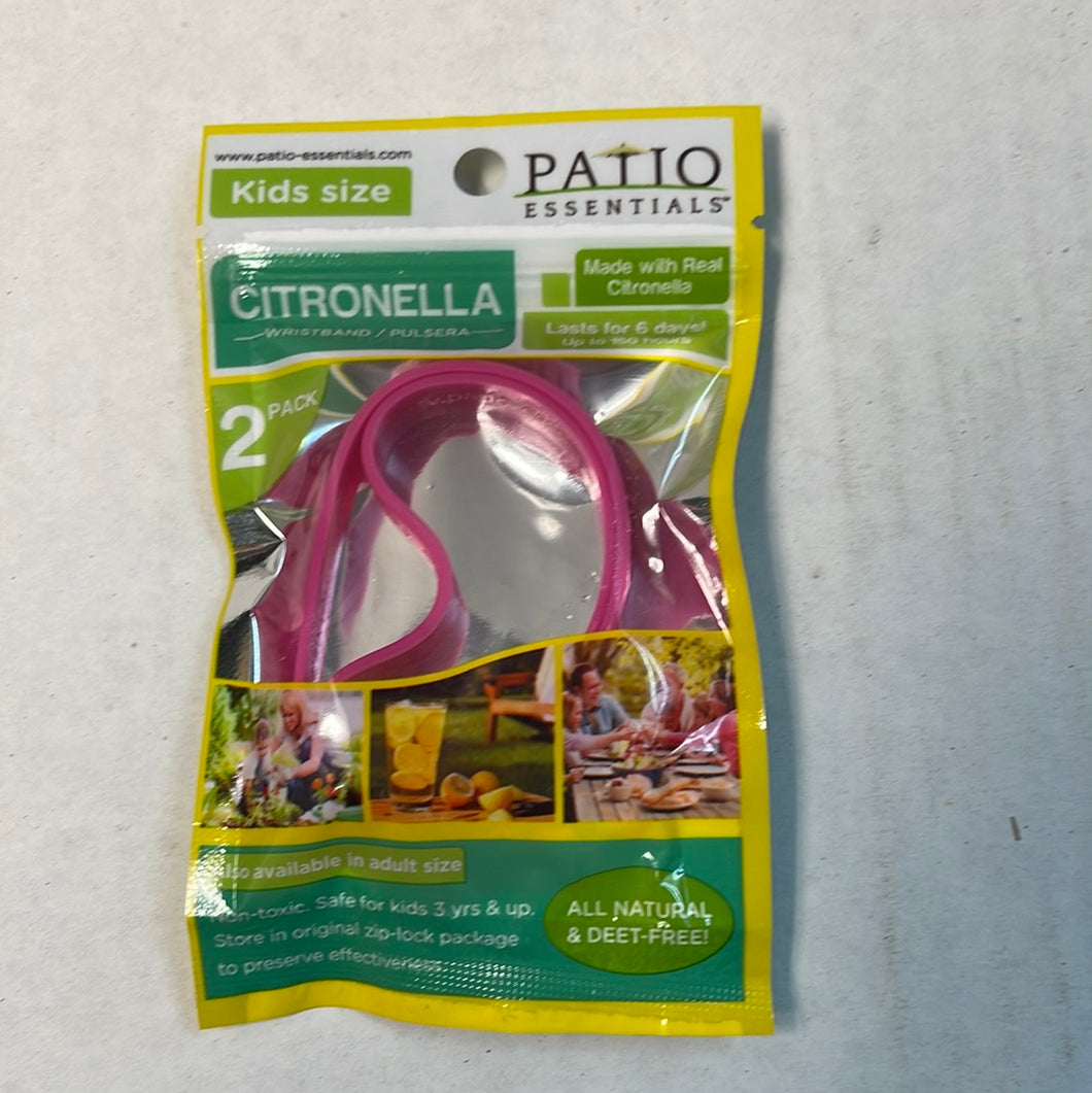 Patio Essentials Citronella Wristband Kids Size