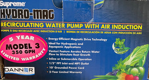 Surpreme Hydro-Mag Recirculation Water Pump with Air Induction 350 GPH