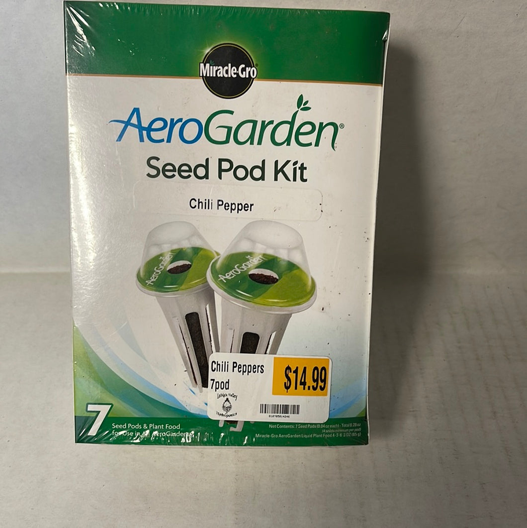 Aero Garden Seed Pod kit Chili Pepper 7pods
